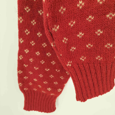 ポロバイラルフローレン Polo by RALPH LAUREN 90s HANDKNIT ウール100 ノルディック柄 ハンドニット メンズ import:L