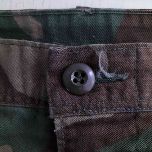 ユーエスアーミー U.S. ARMY Camouflage Combat Pants カモ柄 コンバットパンツ カットオフリメイク ショートパンツ メンズ MEDIUM-SHORT