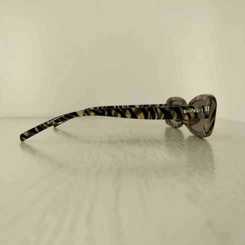 SZADE PAGE ZEBRA HUSTLER BROWN POLARISED ゼブラ柄 スクエア サングラス メンズ
