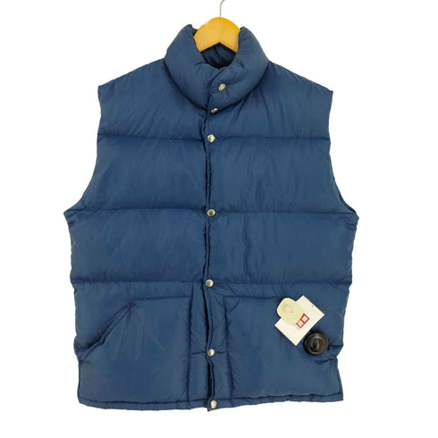 ザノースフェイス THE NORTH FACE 80s MADE IN USA 茶タグ リップストップ ダウンベスト メンズ import:L