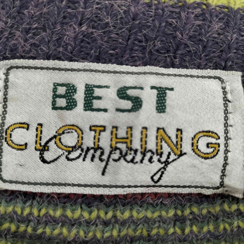 BEST CLOTHING 総柄クルーネックニット メンズ JPN:L
