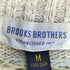ブルックスブラザーズ BROOKS BROTHERS 英国製 コットンリネン 総柄ニット メンズ import:M