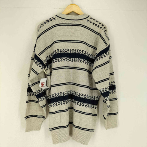 BI&CER ノルディック柄Vネックニット メンズ