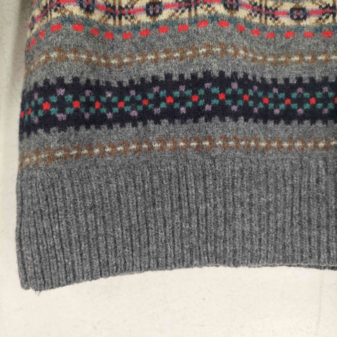 ジェイクルー J.CREW 総柄ラグランスリーブニット メンズ JPN:L