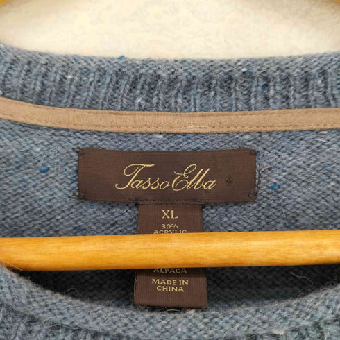 TASSO ELLA カラーネップクルーネックニット メンズ JPN:XL