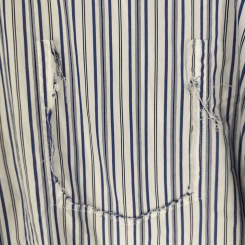 SHIRT FIRSTHAND by 5525GALLERY クラッシュポケット ストライプシャツ メンズ JPN:M