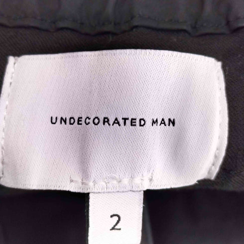 アンデコレイテッドマン undecorated MAN テーパード イージーパンツ メンズ JPN:2