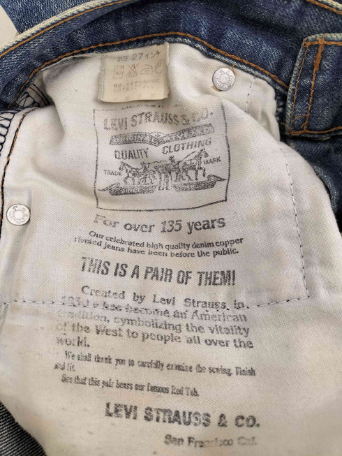 リーバイス Levis 復刻 J22刻印 日本製 502XX BIG E 紺カン ストレートデニムパンツ メンズ US:27