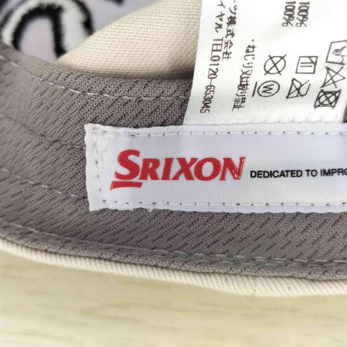 スリクソン SRIXON ロゴ刺繍 6パネルキャップ メンズ FREE