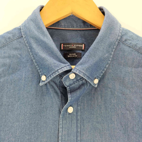 トミーヒルフィガー TOMMY HILFIGER WASHED REGULAR FIT ボタンダウンシャツ メンズ 16 1/2