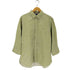 トミーヒルフィガー TOMMY HILFIGER COTTON LINEN 刺繍ロゴ シャツ メンズ XL
