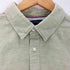 トミーヒルフィガー TOMMY HILFIGER COTTON LINEN 刺繍ロゴ シャツ メンズ XL