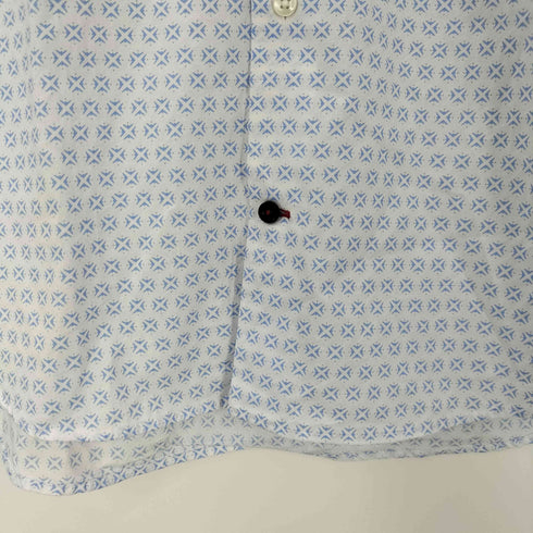 トミーヒルフィガー TOMMY HILFIGER 総柄 SLIM FIT 刺繍ロゴ シャツ メンズ 16 1/2
