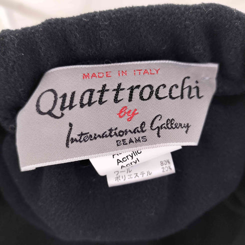 QUATTROCCHI イタリア製 ボアキャスケット メンズ