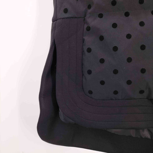 PICCIN PERLA ダンボール切り替えフロッキードットロングダウンベスト レディース JPN:M