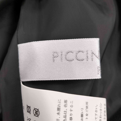 PICCIN PERLA ダンボール切り替えフロッキードットロングダウンベスト レディース JPN:M