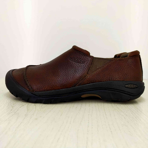 キーン KEEN Brown Leather Slip On Walking メンズ 26.5