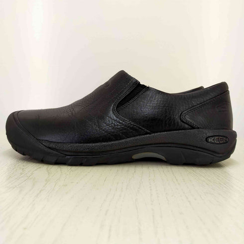 キーン KEEN Black Leather Slip On Walking メンズ 26.5