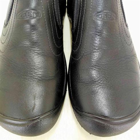 キーン KEEN Black Leather Slip On Walking メンズ 26.5