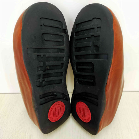 フィットフロップ fitflop レザースリッポン レディース US:6