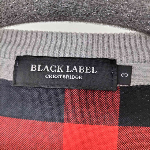 ブラックレーベルクレストブリッジ BLACK LABEL CRESTBRIDGE 鹿の子クルーネックL/Sカットソー メンズ JPN:3