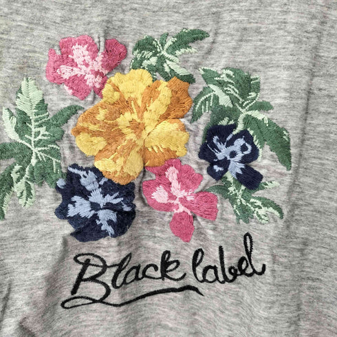 ブラックレーベルクレストブリッジ BLACK LABEL CRESTBRIDGE 花刺繍S/Sカットソー メンズ JPN:L