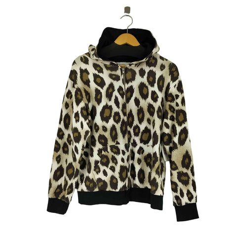 サスクワァッチファブリックス SASQUATCHfabrix. レオパード柄 ジップアップパーカー メンズ import:M