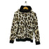 サスクワァッチファブリックス SASQUATCHfabrix. レオパード柄 ジップアップパーカー メンズ import:M
