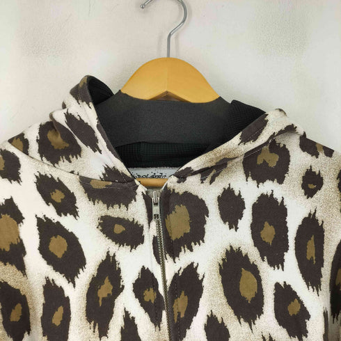 サスクワァッチファブリックス SASQUATCHfabrix. レオパード柄 ジップアップパーカー メンズ import:M