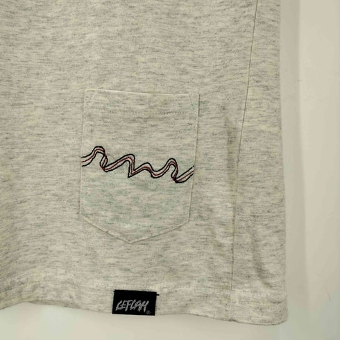 レフラー Leflah 両面プリント クルーネック Tシャツ メンズ L