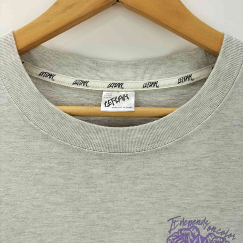 レフラー Leflah 両面プリント クルーネック Tシャツ メンズ L