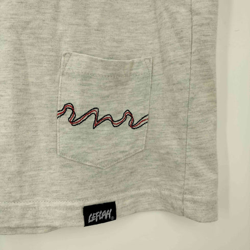 レフラー Leflah 両面プリント クルーネック Tシャツ メンズ L