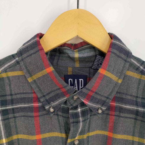 ギャップ Gap OLD GAP オールドギャップ 台湾製 チェック柄 ボダンダウンシャツ メンズ import:L