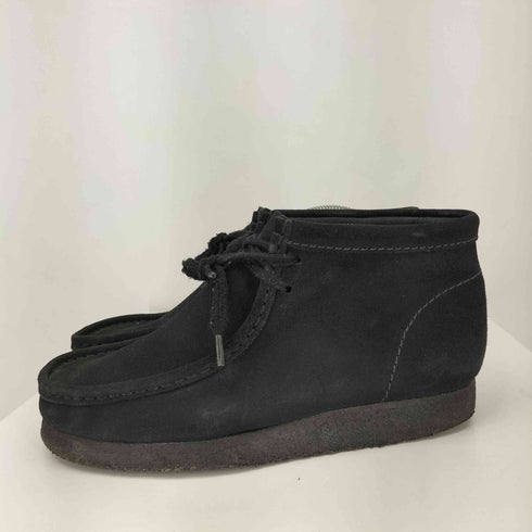 クラークスオリジナルズ Clarks ORIGINALS Wallabee Boot ブラックスエード メンズ JPN:25.5