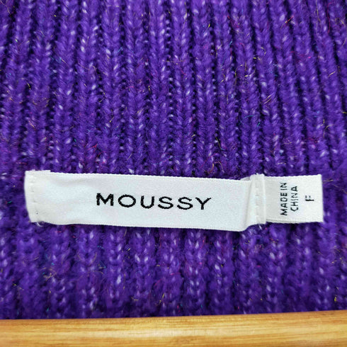 マウジー moussy HI NECKED LOOSE ニット レディース F