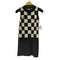 マリークワント MARY QUANT チェッカーフラッグ ニットワンピース レディース M