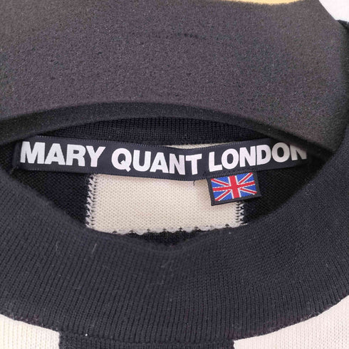 マリークワント MARY QUANT チェッカーフラッグ ニットワンピース レディース M