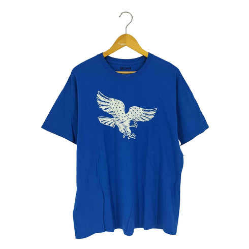 ギルダン GILDAN イーグル アニマルプリント クルーネック Tシャツ メンズ import:XL