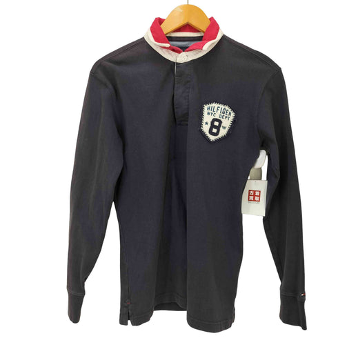 トミーヒルフィガー TOMMY HILFIGER ワッペン付きラガーロングシャツ メンズ JPN:S