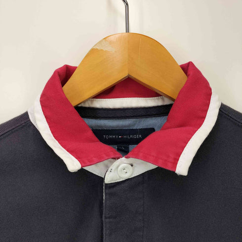 トミーヒルフィガー TOMMY HILFIGER ワッペン付きラガーロングシャツ メンズ JPN:S