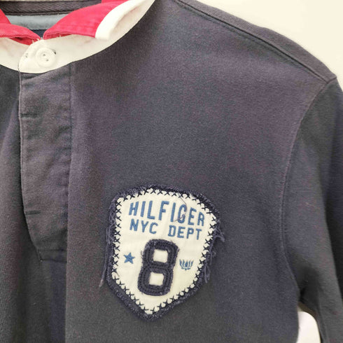 トミーヒルフィガー TOMMY HILFIGER ワッペン付きラガーロングシャツ メンズ JPN:S