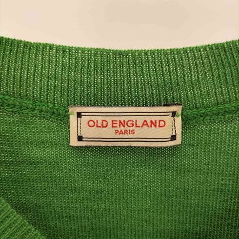 オールドイングランド OLD ENGLAND イタリア製 マルチボーダー Vネック リブ ニット セーター レディース