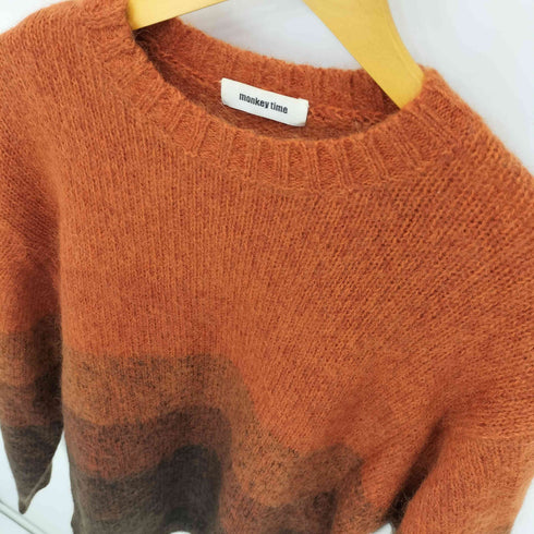 モンキータイム MONKEY TIME MOHAIR GRDTN CN/ニット メンズ JPN:M