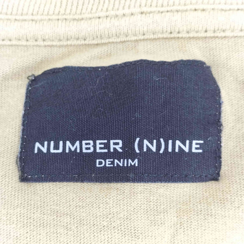 N NUMBER 別注 バックプリントロゴ Uネック Tシャツ メンズ JPN:L