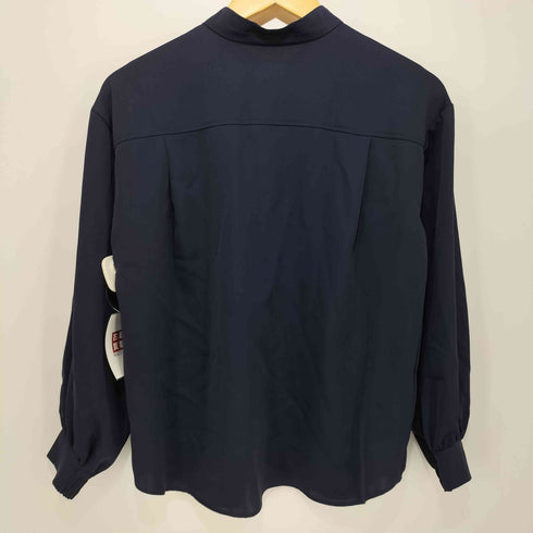 ステュディオス STUDIOUS 20AW ポリエステル L/S ノーカラーブラウス レディース FREE