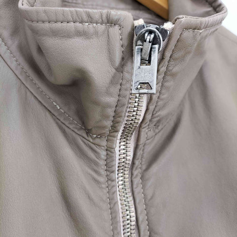 リックオウエンス RICK OWENS レザージップアップブルゾン メンズ M