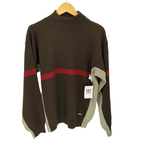 フィラ FILA センターライン2トーンモックネックニット メンズ