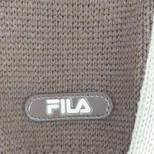 フィラ FILA センターライン2トーンモックネックニット メンズ