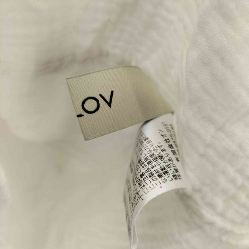 ソロヴ SOLOV 22SS PARADISE GAUZE BLOUSE レディース FREE