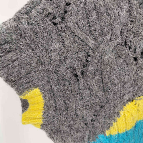 ザラ ZARA COLOUR BLOCK KNIT VEST レディース import:L
